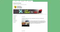 Desktop Screenshot of donantsdesang.vilaentitats.cat