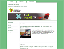 Tablet Screenshot of donantsdesang.vilaentitats.cat